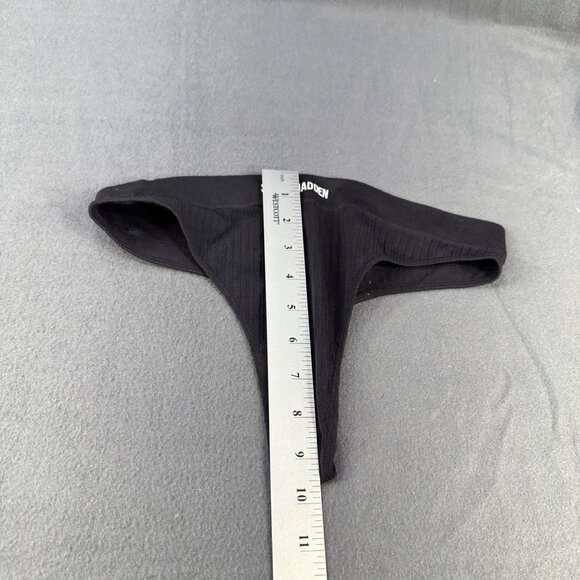 Steve Madden Women's Size Medium Panty Thong Seamless Ribbed Black NWOT - Picture 5 of 6
